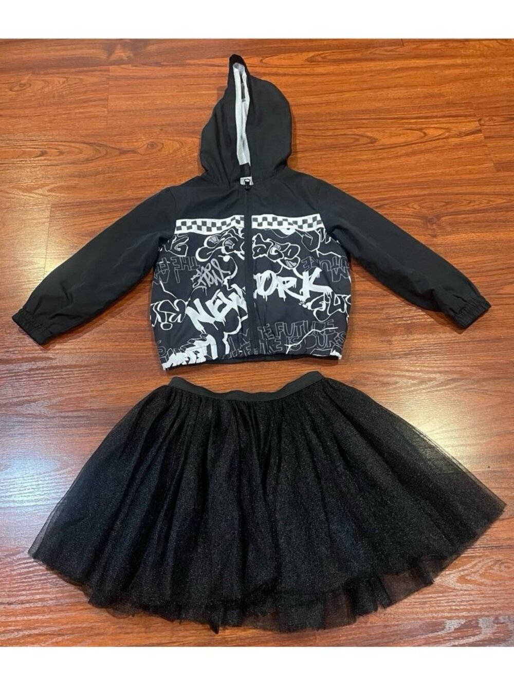 IDEDOGY BLACK JACKET AND SKIRT T4